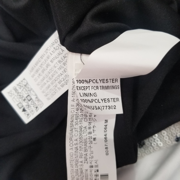 ZARA BASIC sequin holiday party cocktail dress - Picture 13 of 16